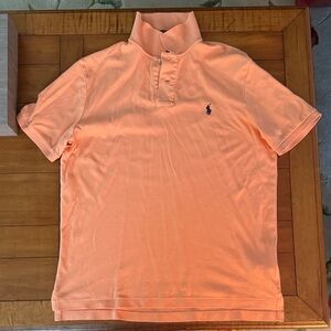 Ralph Lauren Men's Peach Polo Shirt